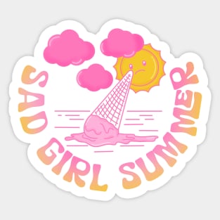 Sad Girl Summer Sticker